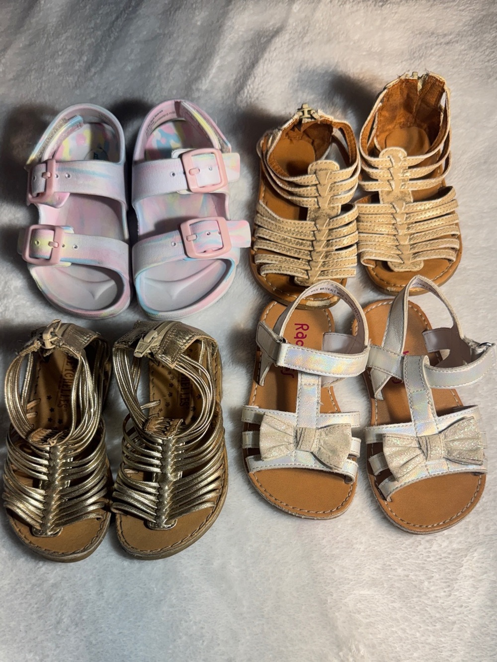 Seychelles cat & jack kids Multi-Pair Sandal Set - Pink Iridescent,